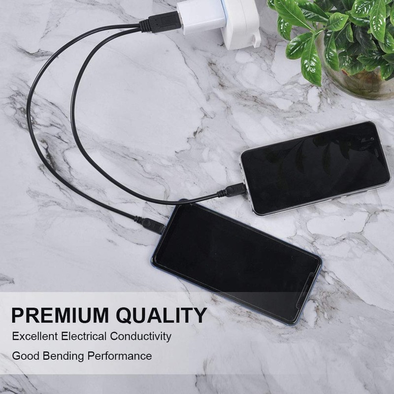 UCEC Dual Micro USB Splitter Charge Cable Power up to