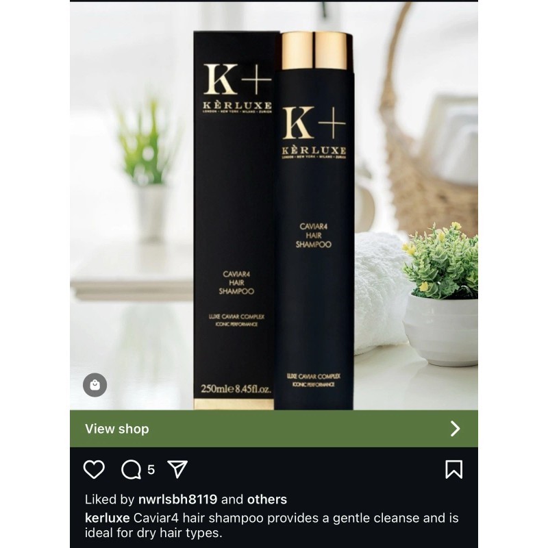 K+ Kerluxe Caviar Hair Shampoo