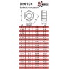 Hexagonal nuts (standard design) - M10 - (50 pieces) -