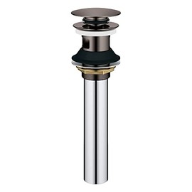 Grohe Bathroom Sink Pop-Up Drain with Overflow, Hard Graphite