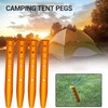 Tuperoymse 6Pcs Snow and Sand Tent Stakes Pegs Aluminum Alloy