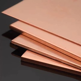 LSVERDE 4 Pcs 99.9% Pure Copper Sheet, 4" x 4", 18 Gauge(1mm) Thickness, Double Sided Film Attached Copper Sheets Metal Plates for Crafting, Modelers, Jewelry, Repairs, Electrical