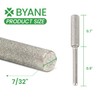 Diamond Chainsaw Sharpening Bits - 7/32'' (5.5mm) Carbide Chain Grinding