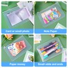 Vicloon A5 Zipper Binder Pockets, 18Pcs Plastic Binder Zipper Folders