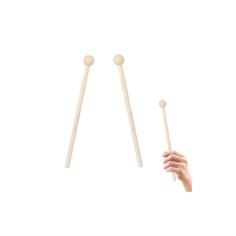 1 Pair Wooden Mallets Glockenspiel Xylophone Mallets Children's Drum Sticks