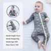 COOKY.D Bamboo Baby Sleepsuit Dual Zipper Soft Breathable Outfit Infant