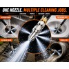 Sewer Jetter Nozzle for High-Pressure Washer – Stainless Steel Quick