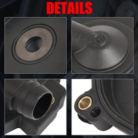 RANSOTO PVC Vent Valve Crankcase Breather Oil Separator Cover and Camshaft Expansion Plug Kit Compatible with Mercedes ML350 C230 C300 E350 C350 SLK300 ML450 Replace 2720100631 0009985690 0009986590