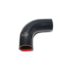 LTI Universal 4-Ply Reinforced High Performance Inner Diameter 2" 90 Degree Elbow Silicone Hose Coupler 51mm (2" BLACK)