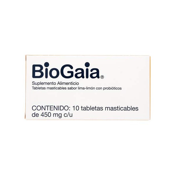 Biogaia Tabletas Masticables, 450 mg, 10 Piezas