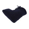 Men Women Cast Sock Dark Blue Soft Fleece Thick Adjustable