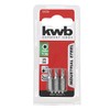 kwb 3 x TORX 25 Bits 25mm Industrial Steel Set,