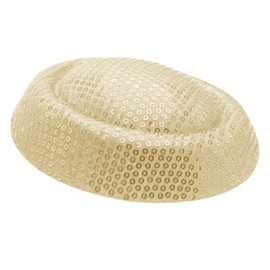 KUFptva Sparkly Fascinators Hat Base DIY Colrful Millinery Base Cocktail Hats Making Base Elegant Pillbox Hat Base, Medium