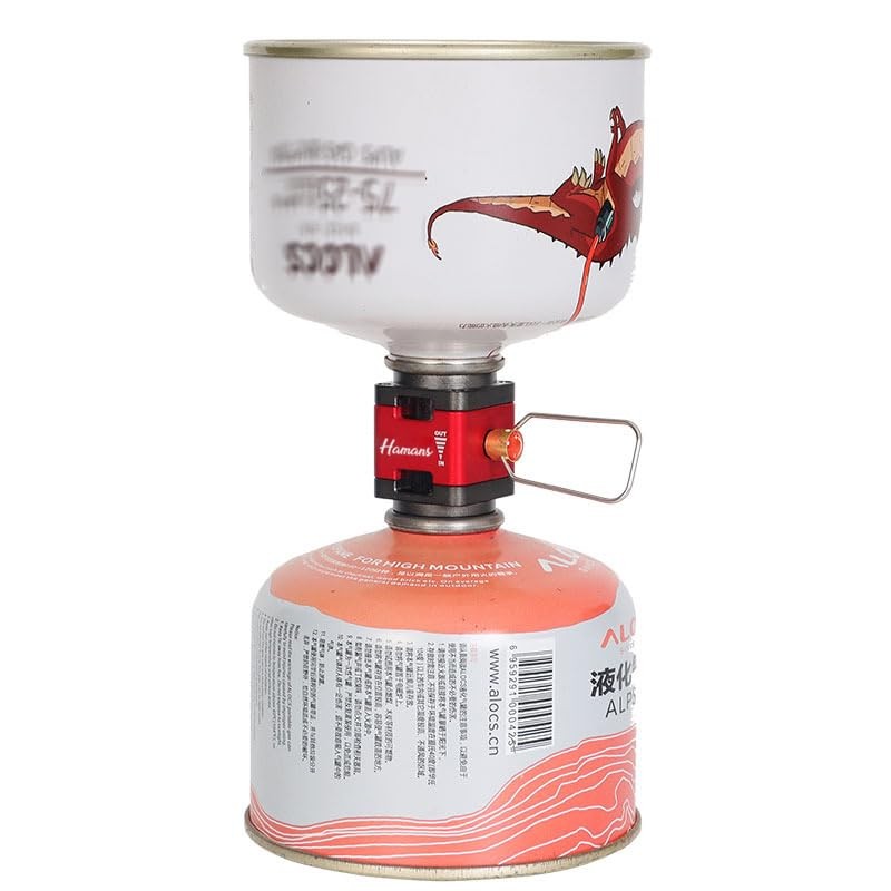 Hamans Gas Canister Refill Adapter with Visible Windows, Fuel Transfer