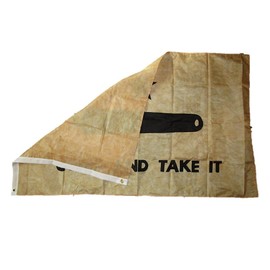 MWS 3x5 Embroidered Gonzales Come Take it Vintage Tea Stained Nylon Flag 3'x5' House Banner Grommets Double Stitched Fade Resistant Premium Quality