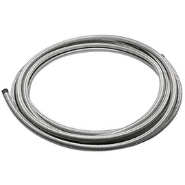 Universal 8AN 20FT 1/2" Fuel Line Hose Stainless Steel Braided CPE Tube Oil Fuel Gas Hose