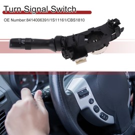 X AUTOHAUX No.8414006391/1S11161/CBS1810 Turn Signal Switch for Toyota Camry 2009-2011 Multifunction Combination Switch Black Plastic 1 Pcs