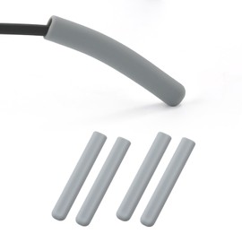 4 Piezas de Almohadillas para Patillas de Gafas, Almohadillas de Silicona Suave para las Patillas Retenedor Antideslizante para Gafas de Sol Gafas de Lectura (Gris)
