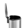 QUALIAZERO 50L/13 Gallon Stainless Steel Trashcan, Soft Close Lid &