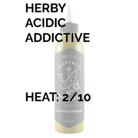 Heartbeat Hot Sauce Dill Pickle Serrano Hot Sauce, 6 FZ