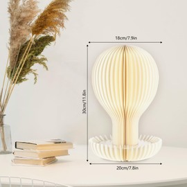 ZEYGC Hat Stand Honeycomb Ornament Hat Stand Centerpiece Table Decoration Wig Stand Holder (White)