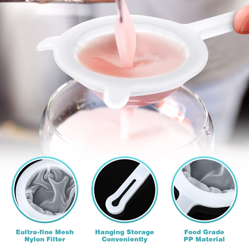 Cobee Ultra Fine Mesh Food Strainer, Nylon Mesh Colander with