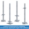 18" Scaffold Adjustable Leveling-Jack Parts - Yzzwer Galvanized Solid Threaded