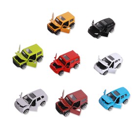 chingbor Diecast Cars Metal Toy Car Set of 8 with Opening Doors, Pull Back Cars, Stocking Stuffers, Gift Pack for Kids Toddlers Boys Girls