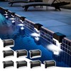 Solpex Solpex Solar Deck Lights, 8 Pack Solar Step Lights