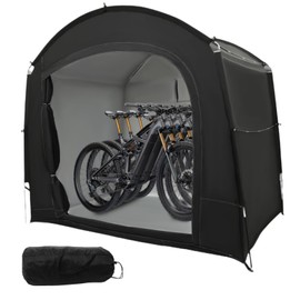 ZERNEIL Bike Storage Shed Tent with Storage Bag, 210D Oxford Cloth Outdoor Bike Tent Waterproof Portable Bicycle Storage Sheds for 3-4 Bikes, Bike Covers Shelter for Motorcycle, Garden Tools