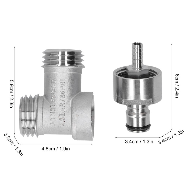 Beer Brewing Adapter Converter Carbonation Conversion Connector for PET Bottle