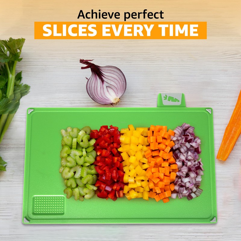 EZTICO Cutting Board Set: 4-Piece Color-Coded, Non-Slip, BPA-Free, Perfect kitchen