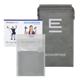 Thera-Band® Original Exercise Band + Exercise Book Approx. 3 m Long (Silver)