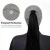 Women's Fleece Ponytail Hat, Double Layer Warmth, with Drop Down