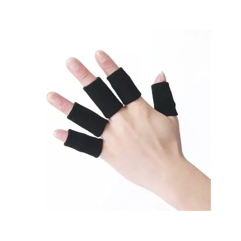 핑거 보호대 손가락 10P 슬리브 Finger Protector Sleeves 10P [Black]