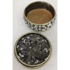 Unbranded Jewels Enameled Regal Trinket Ring Box Rhinestone Crystals. Round