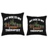 Funny My Hoe is Therapist Gardening Love Throw Pillow
