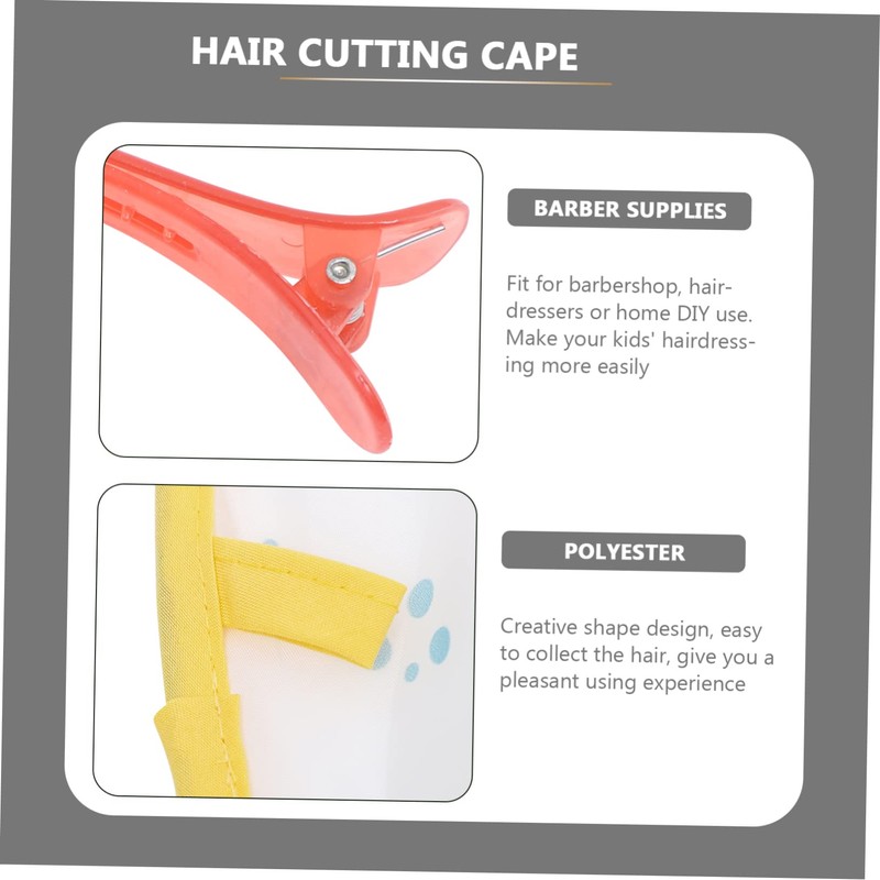 IWOWHERO Adjustable Kids Hair Cutting Cape Barber Cape Hair Catcher