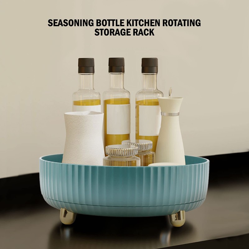 Rotating Spice Rack, 360 Degree Turntable Fridge Organiser Made of