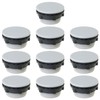 Heyous 10PCS 30mm Grey Plastic Push Button Switch Hole Panel