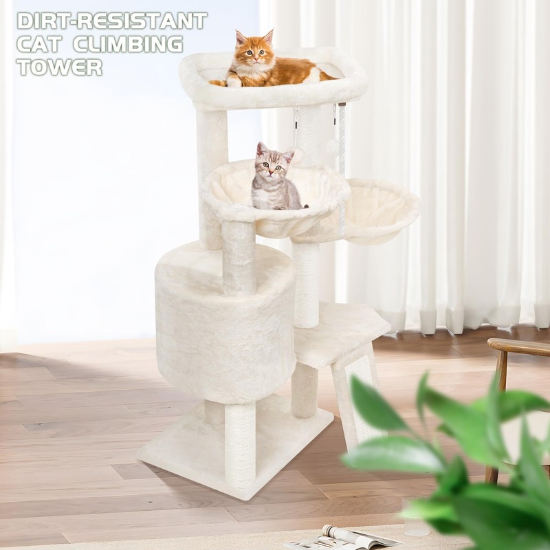 Wang Xin Three Layer Cat Tree with Cat Condo Scratch