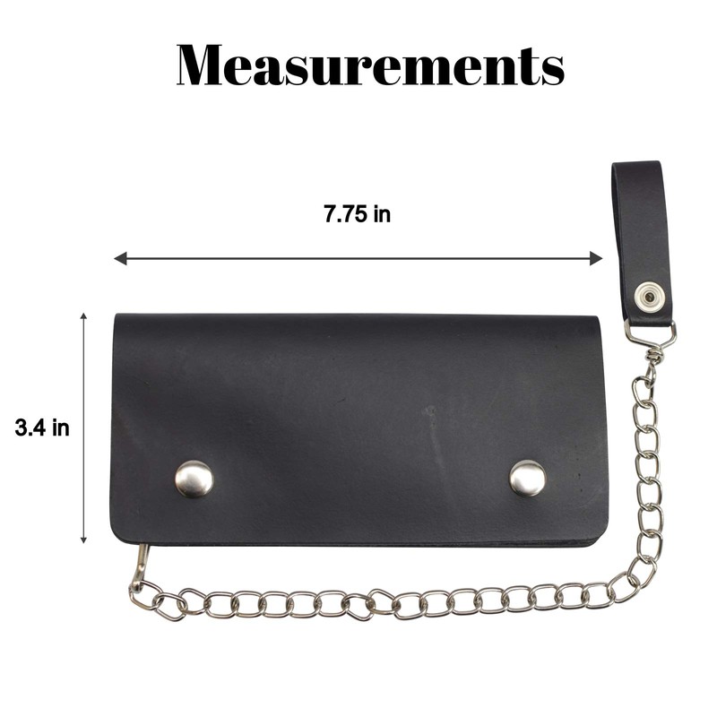 Marshal Trucker Genuine Leather Large Chain Wallet