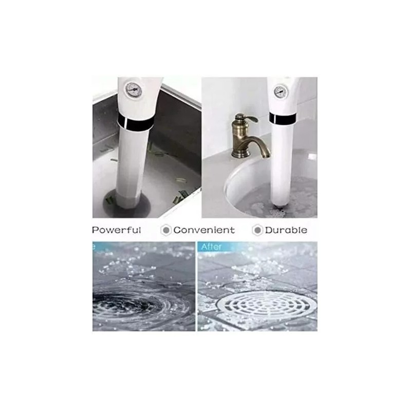 Golden House New Innovation Manual Drain Cleaner, Toilet Plunger,Air Drain