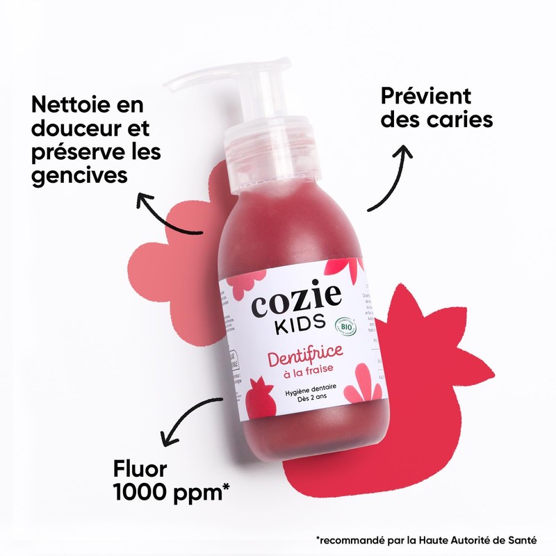 Cozie - Toothpaste for children - Cosmos Organic certified