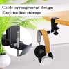 NCHONHONG Headphone Holder with Cable Organizer Aluminum Foldable Headset Stand