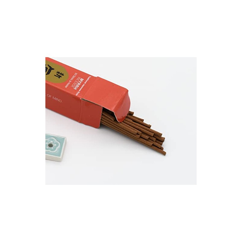Nippon Kodo Morning Star Myrrh Japanese Incense Sticks with Ceramic