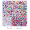 Minnhua 2300 Pieces Beads for Bracelets, 26 Styles Bead Set