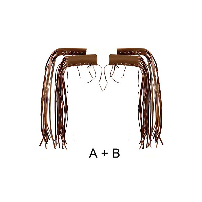 vogueteen Motorcycle Leather Brake Clutch Lever Fringe Long Tassels Grip