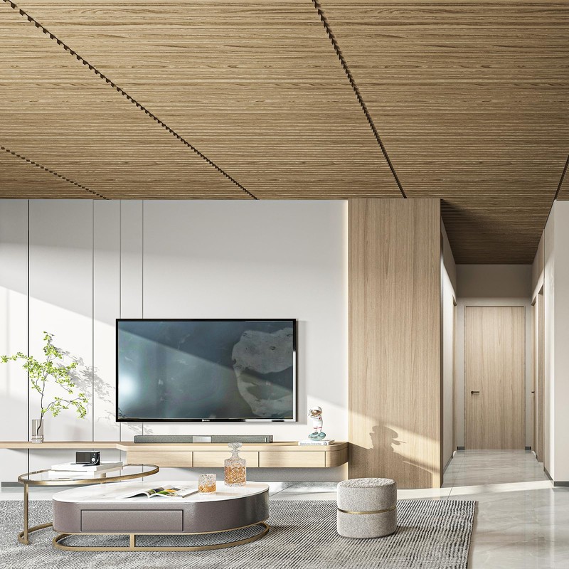 Art3d 6-Pack Slat Design 3D Wall Panels for Interior Wall