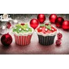 Cosmos Gifts 61829 Fine Ceramic Christmas Cupcake Holly Berry and